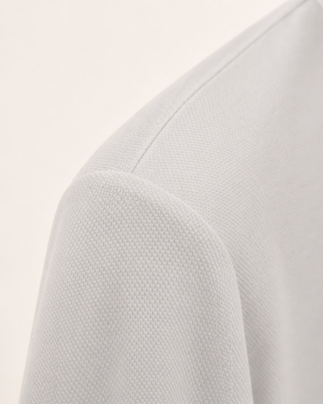Silk Polo in White