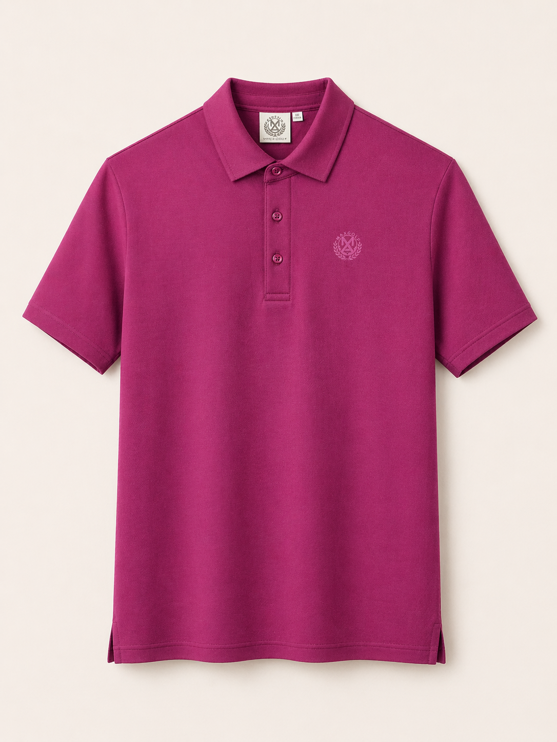 Silk Polo in Red