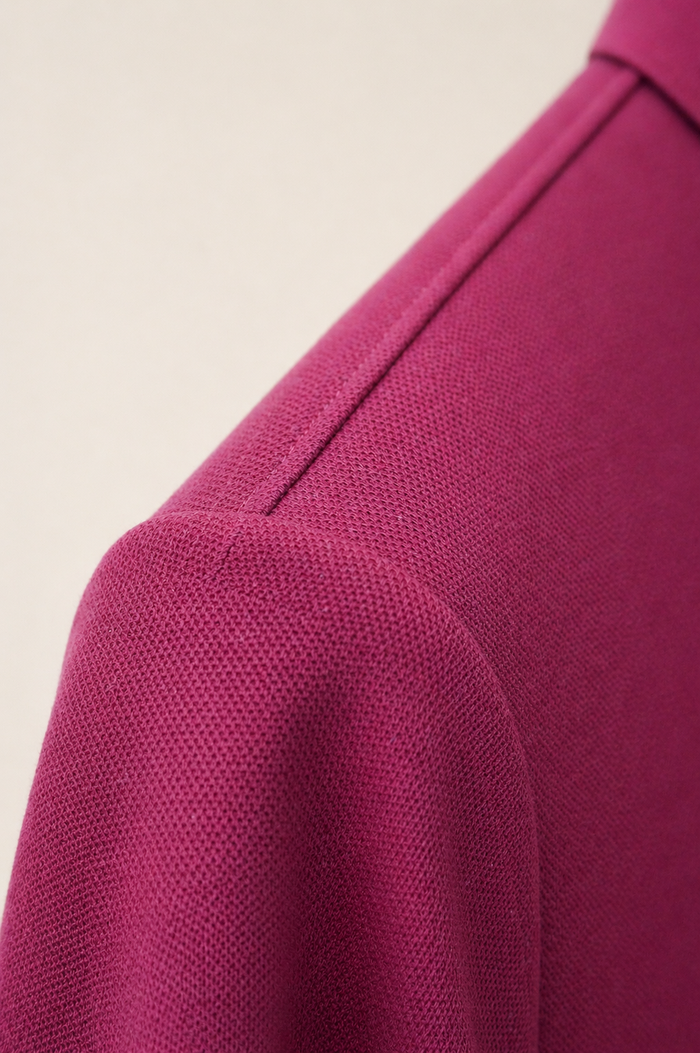 Silk Polo in Red